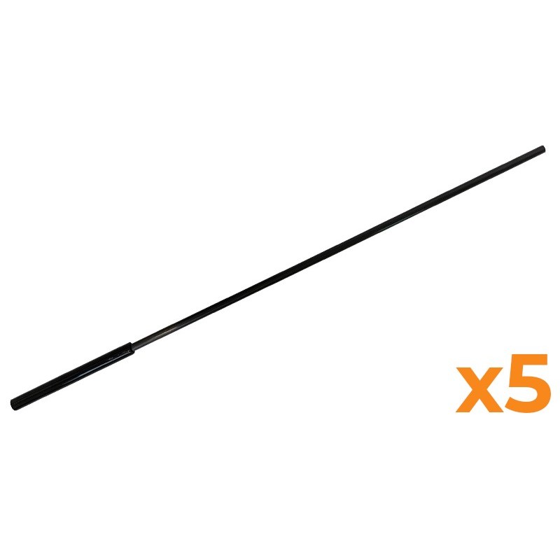 5x Astina in carbonio di ricambio Ø5mm 36cm rinforzo Ø8mm per abbacchiatore