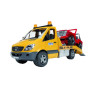 Camion giocattolo Bruder Mercedes con fuoristrada