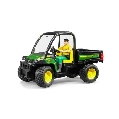 Furgone giocattolo Bruder John Deere Gator XUV855D con autista