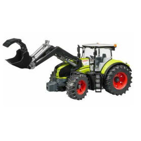 Trattore giocattolo Bruder Claas Axion 950 con benna frontale