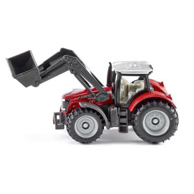 Trattore giocattolo Siku Massey Ferguson con benna sollevabile