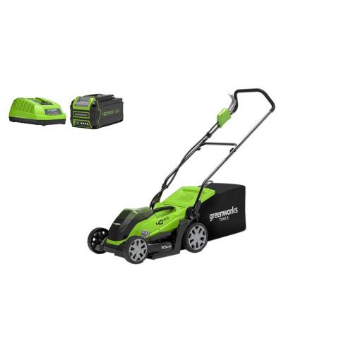 Rasaerba a batteria Greenworks G40LM35 con batteria da 4Ah 40V