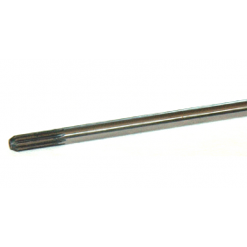 Asta rigida trasmissione diametro 8mm lunghezza 82cm filettato M8 dentata 9 denti Asta rigida trasmissione diametro 8mm lunghezza 82cm filettato M8 dentata 9 denti