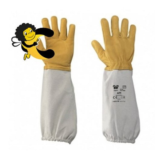 Guanti in pelle fiore morbide con manicotto fino al gomito misura 11/XL