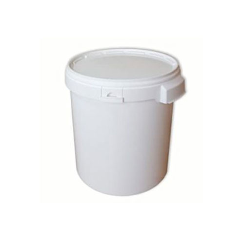 Secchiello in plastica da 5Kg. per alimenti con manico e coperchio