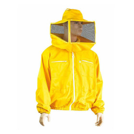 Camiciotto compatto con maschera quadrata e zip tg. XL