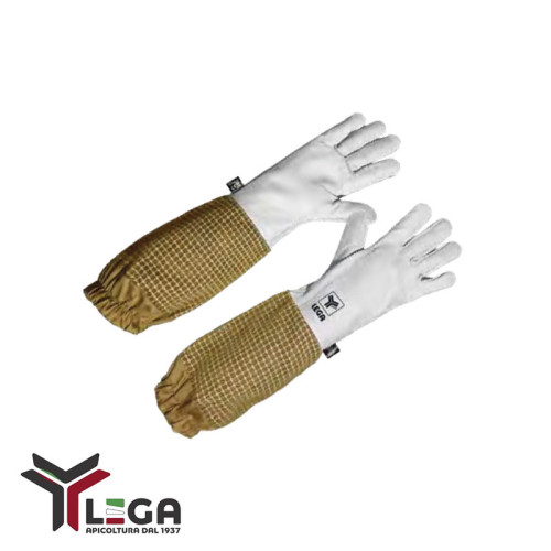 Guanti Lega Apicoltura in Pelle "ASTRONAUTA" Professional Ventilati