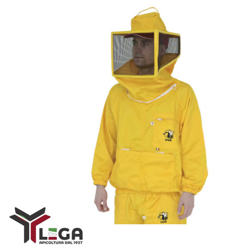 Maschera Quadrata Gialla a Camiciotto Lega