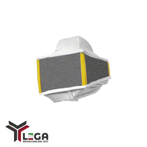 Maschera Quadrata per tuta "Compatta" bianca Lega