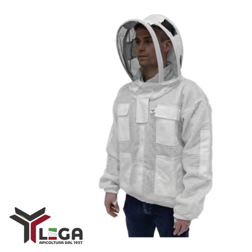 Giubbotto"Astronauta"Ventilato Bianco con Maschera Lega