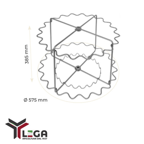 Gabbia Radiale "Tucano" in acciaio inox Lega