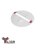 Coppia di Semicoperchi in Policarbonato Trasparente 625mm Lega