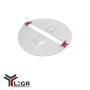 Coppia di Semicoperchi in Policarbonato Trasparente 520 mm Lega