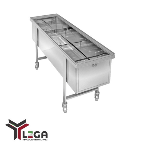 Banco a Carrello Langstroth Portadisopercolatrice Lega