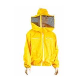 Camiciotto compatto con maschera quadrata e zip tg S