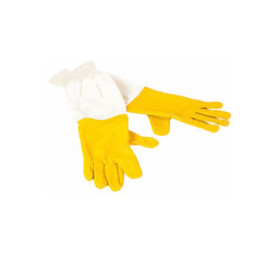 Guanti in pelle con manichetta tg 8