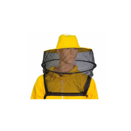 Maschera rotonda a cappello in velo di tulle