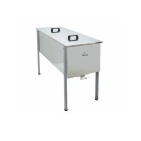 Banco a carrello per disopercolatrice in acciaio inox(cm153x50x86)