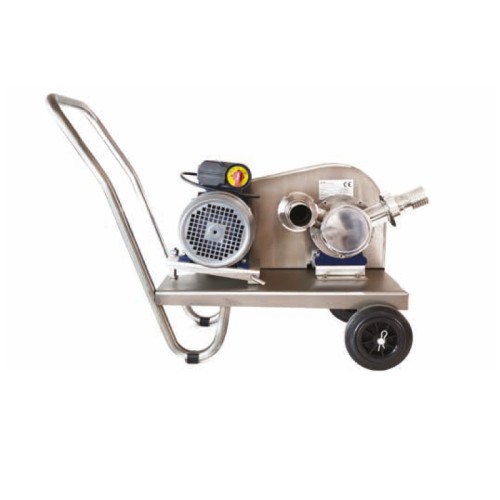 Pompa per miele inox con carrello e motore monofase