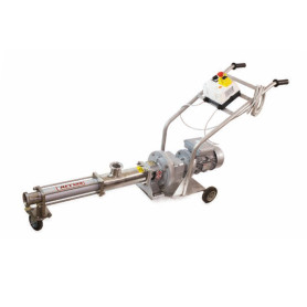 Pompa monovite per miele con carrello motore trifase