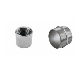 Doppia vite inox per rubinetto a sfera diametro 50