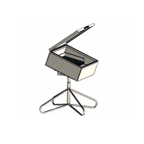 Sceratrice solare girevole coibentata in acciaio inox (70x70cm)