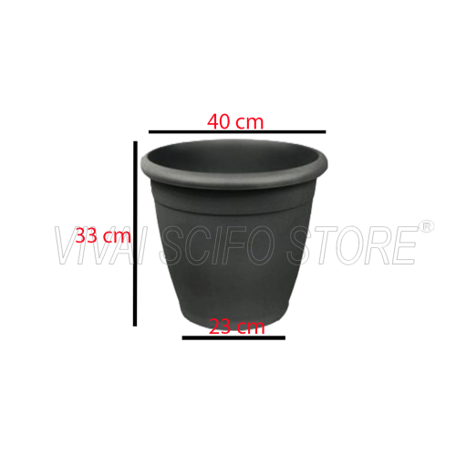 Piantana 25-47Cm Vaso Da Fiori Anthracite Fioriera Milano
