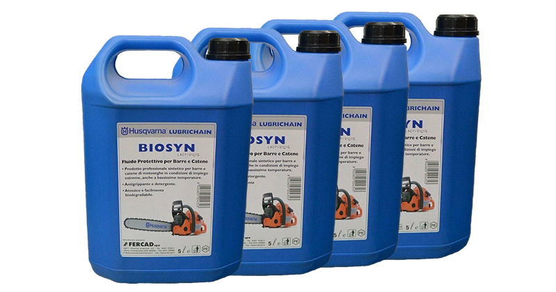 Acquista online 4x Olio Catena Husqvarna BioSyn 5Litri - Carburanti e  lubrificanti HUSQVARNA – ScifoStore