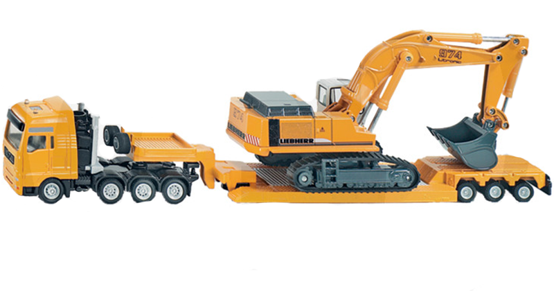 Acquista online Camion giocattolo Siku MAN TGA con escavatore cingolato -  Camion SIKU – ScifoStore